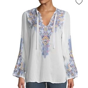 Johnny Was Tanya Embroidered Blouse